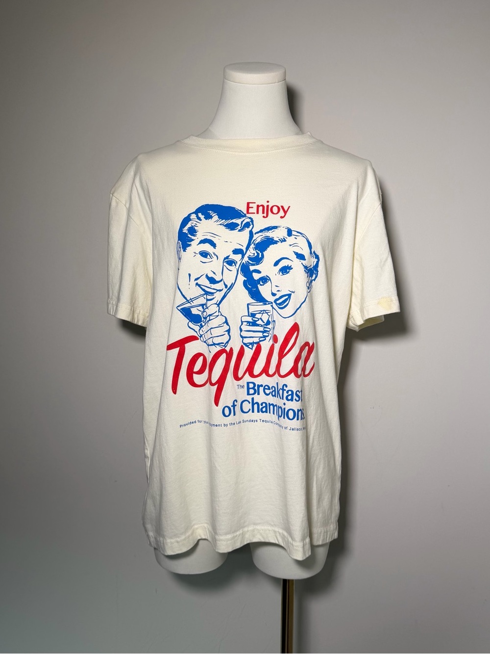 Los Sundays Revolve Tequila Breakfast of Champions Tee M/L